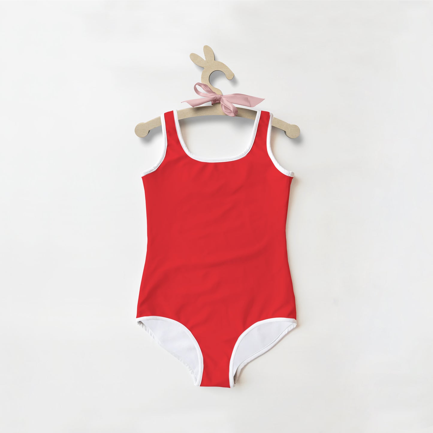 Girls Buttery Soft Red Swimsuit