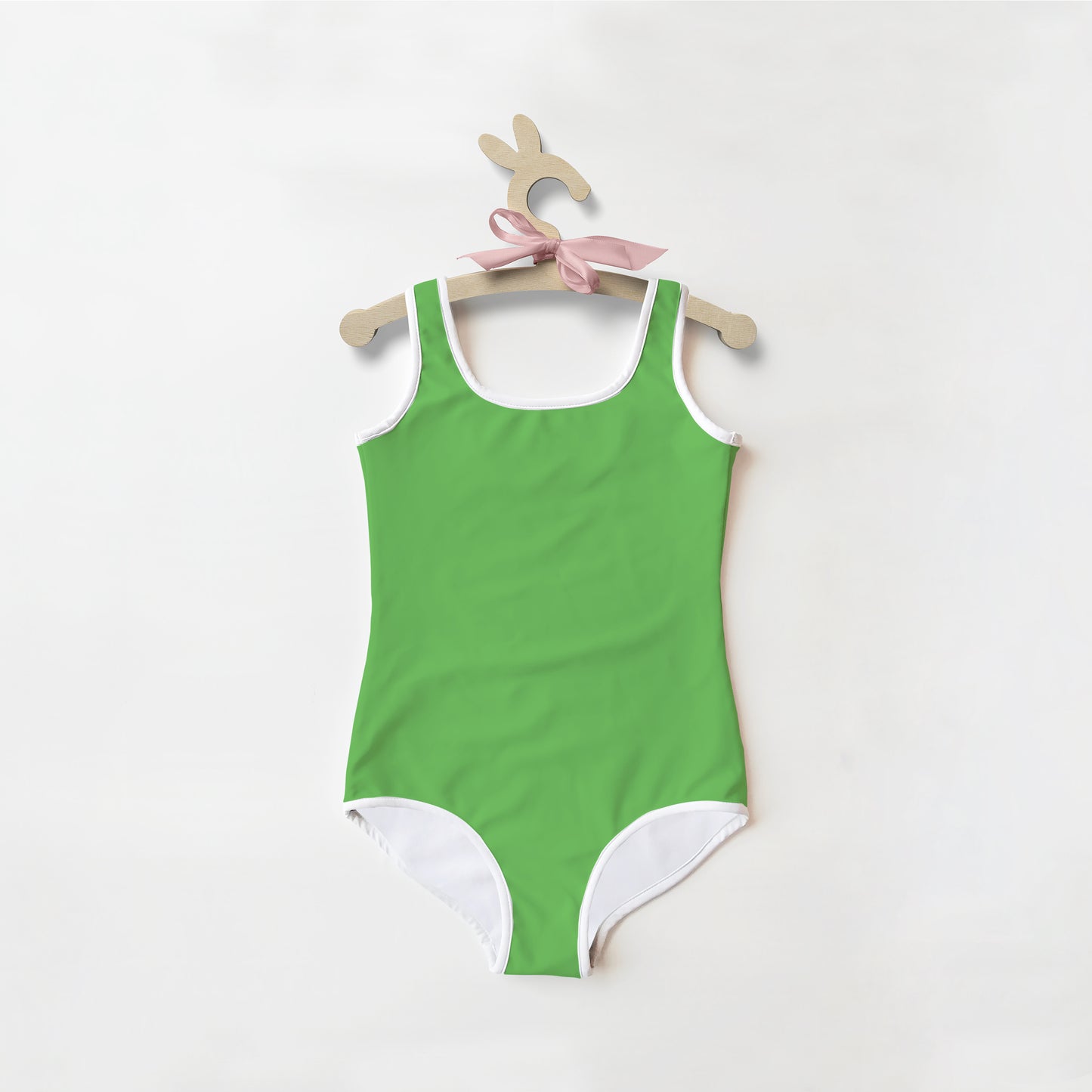 Girls Buttery Soft Green Swimsuit