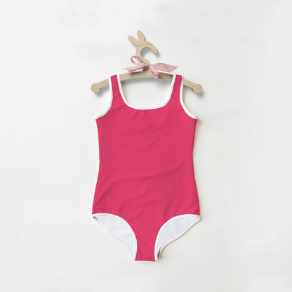 Girls Buttery Soft Rose Color Swimsuit