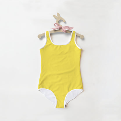 Girls Buttery Soft Yellow Swimsuit