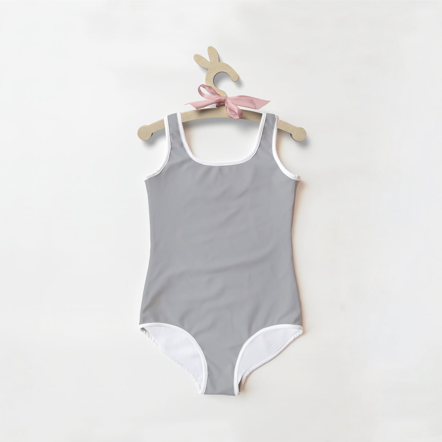 Girls Buttery Soft Silver Color Swimsuit