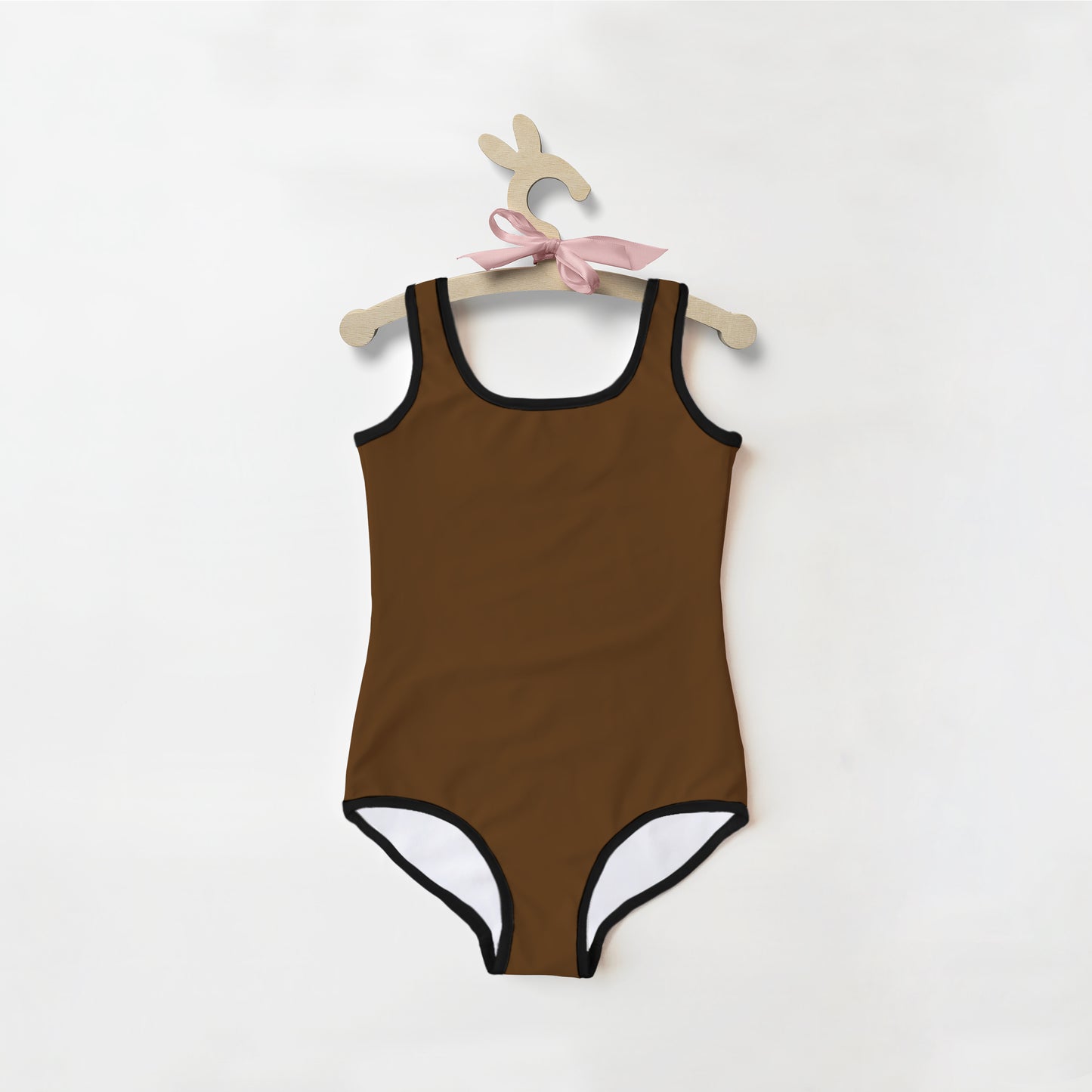 Girls Buttery Soft Brown Swimsuit