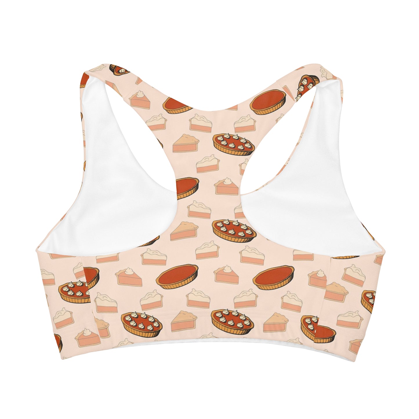 Girls Pumpkin Pie Thanksgiving Sports Bra