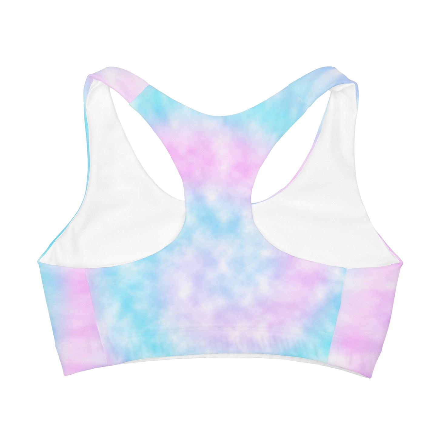 Girls Faux Tie Dye It's My Birthday Sports Bra