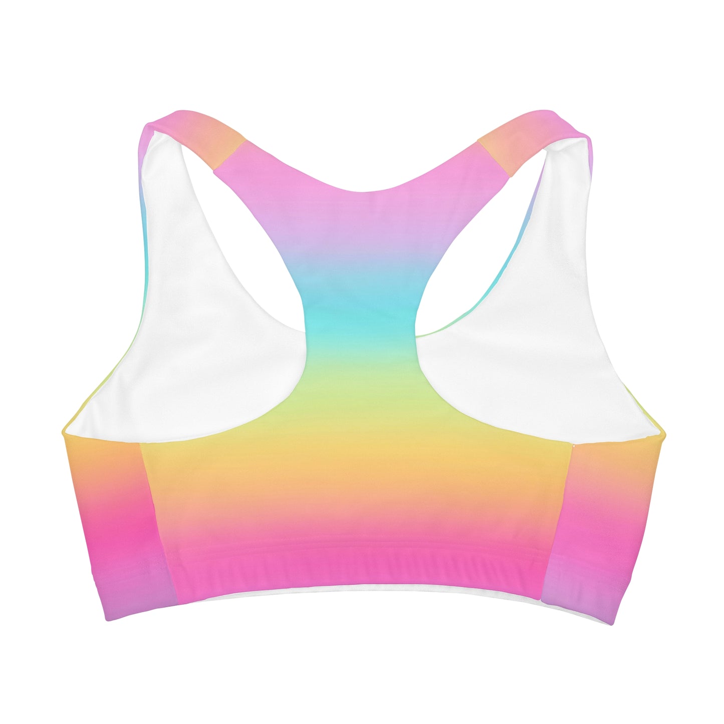 Girls Bright Rainbow Sports Bra