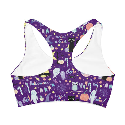 Girls Spooky Halloween Sports Bra