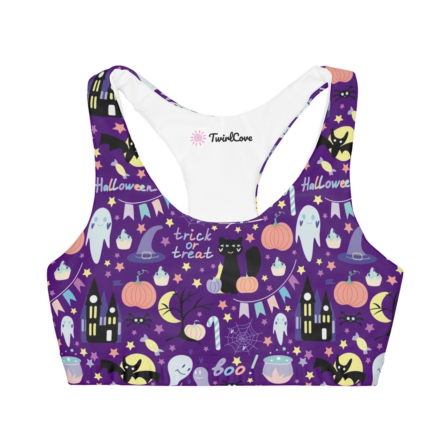 Girls Spooky Halloween Sports Bra