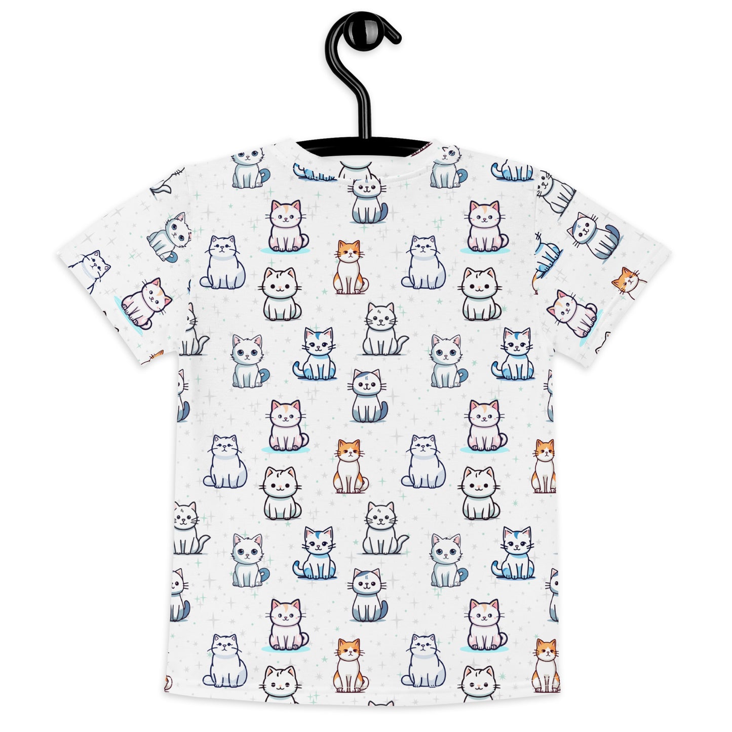 Girls Cat Pattern T-Shirt