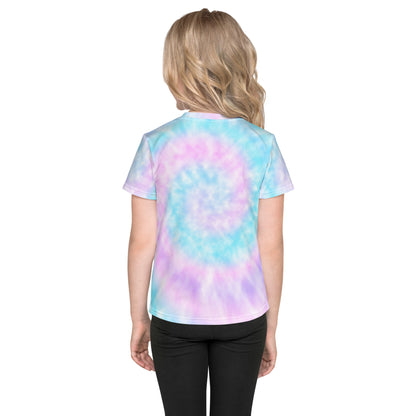 Girls Faux Tie Dye Custom Age It's My Birthday T-Shirt