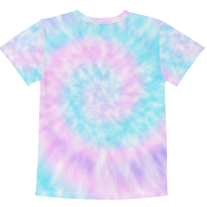 Girls Faux Tie Dye Custom Age It's My Birthday T-Shirt