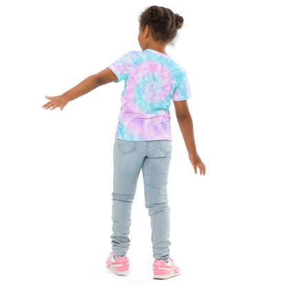 Girls Faux Tie Dye Custom Age It's My Birthday T-Shirt