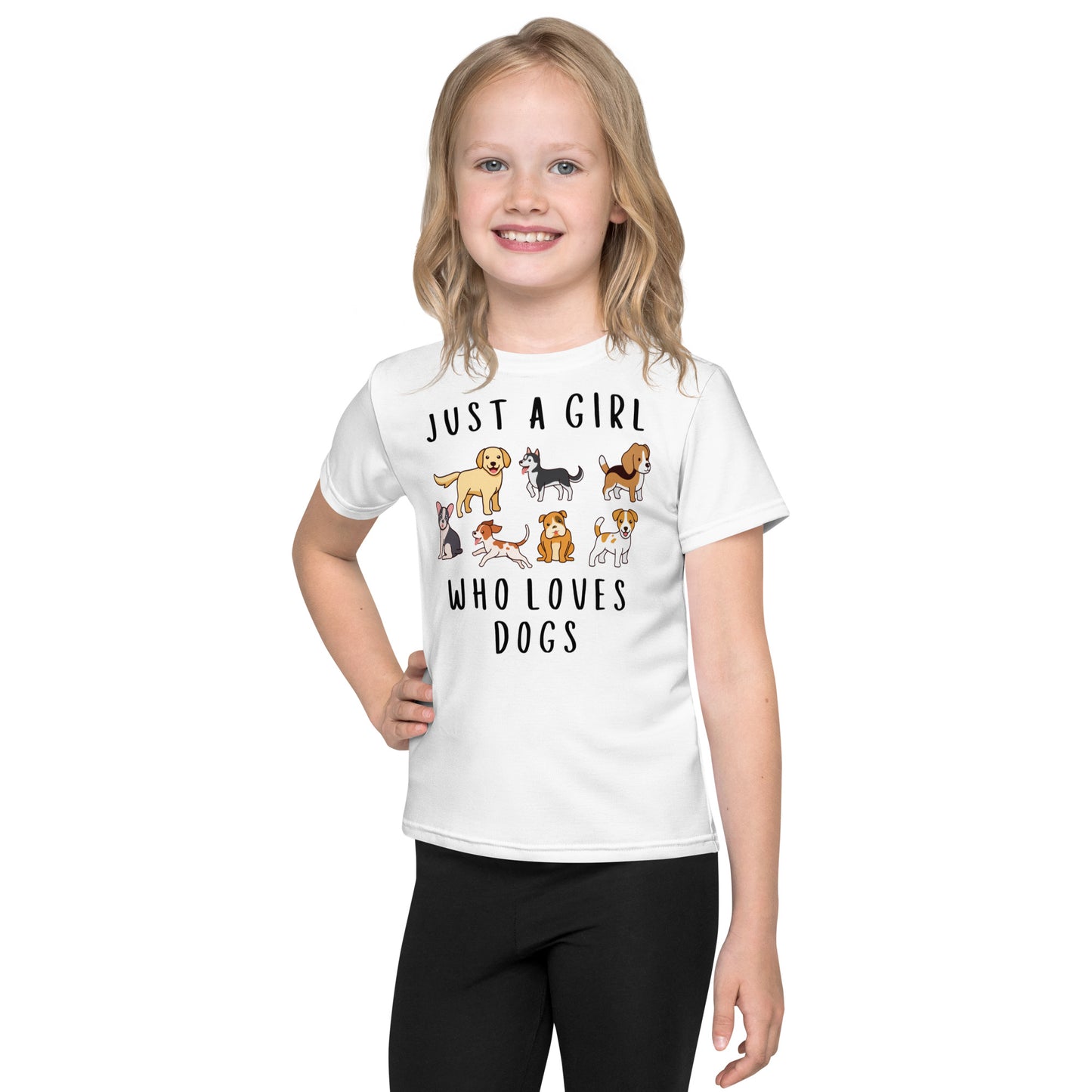 Girls 'Just A Girl Who Loves Dogs' T-Shirt