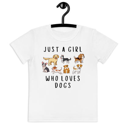 Girls 'Just A Girl Who Loves Dogs' T-Shirt