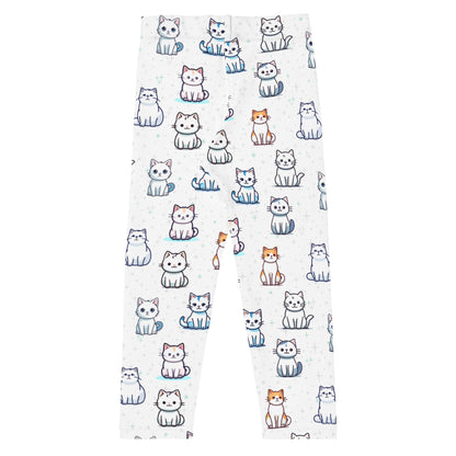 Girls Cats Pattern Buttery Soft Leggings