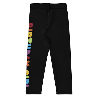 Birthday Girl Rainbow Text Leggings