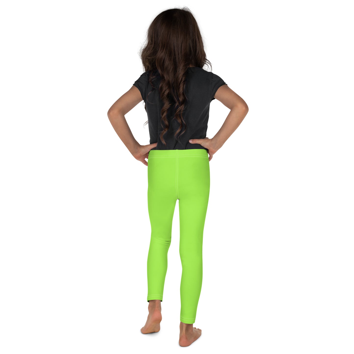 Kids Buttery Soft Lime Green Leggings