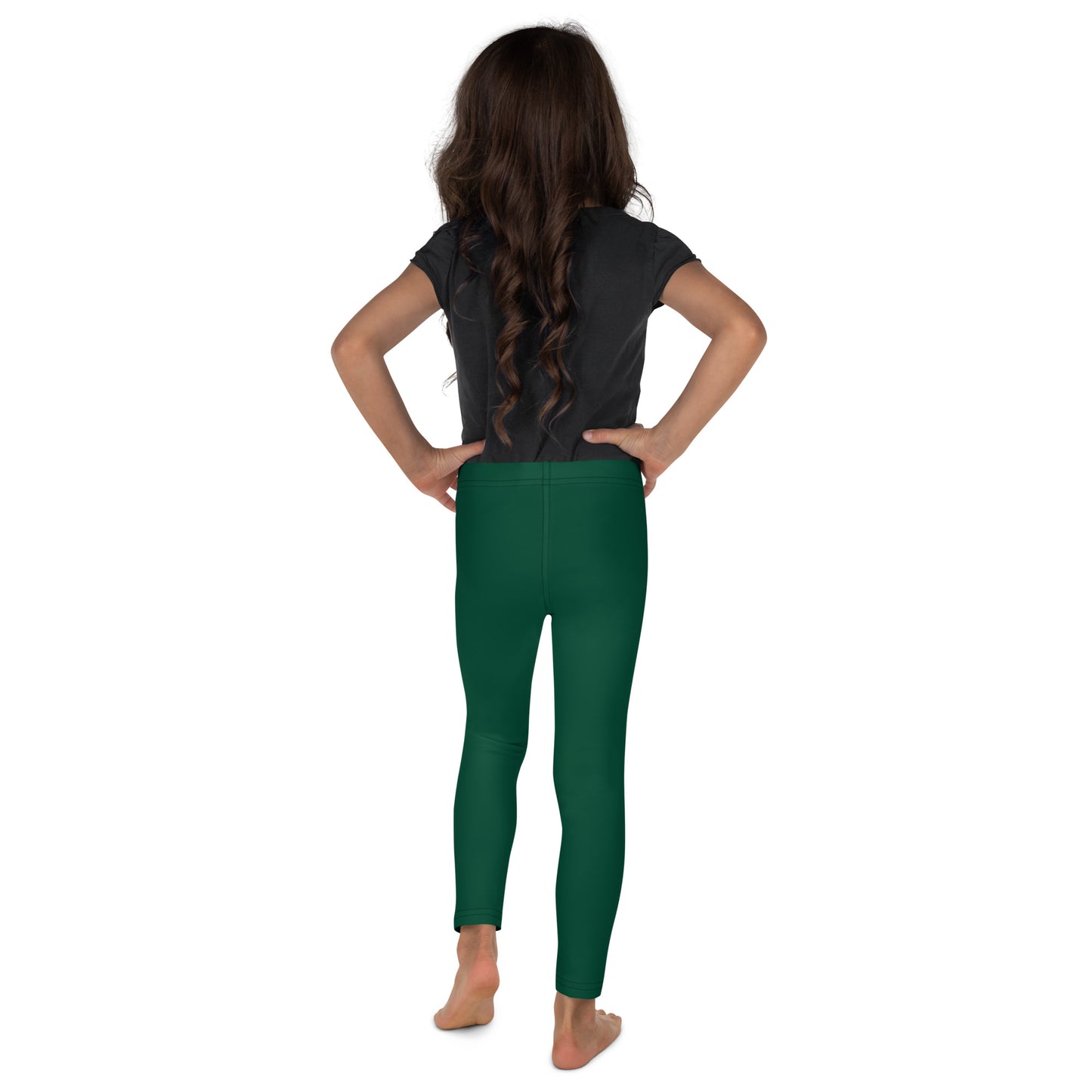 Kids Buttery Soft Dark Green Leggings