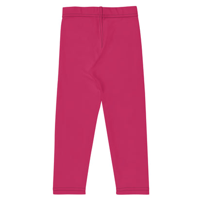 Girls Buttery Soft Rose Red Leggings