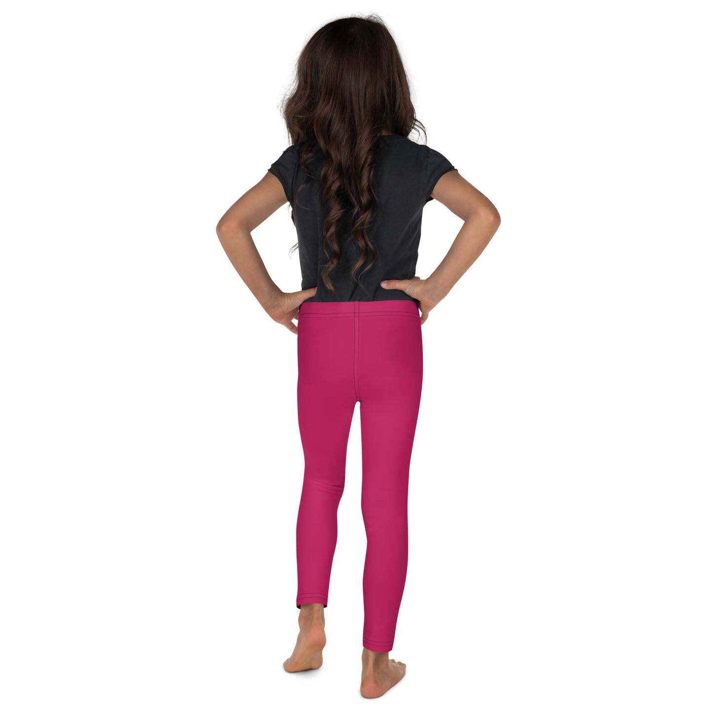 Girls Buttery Soft Rose Red Leggings