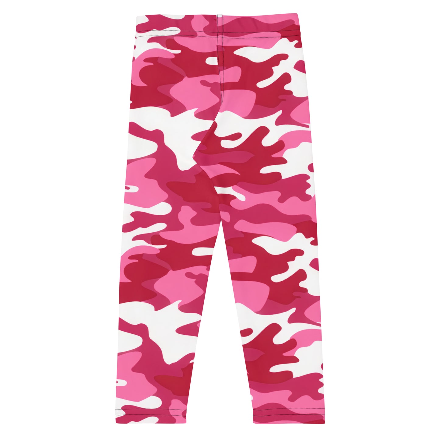 Girls Pink Camouflage Leggings