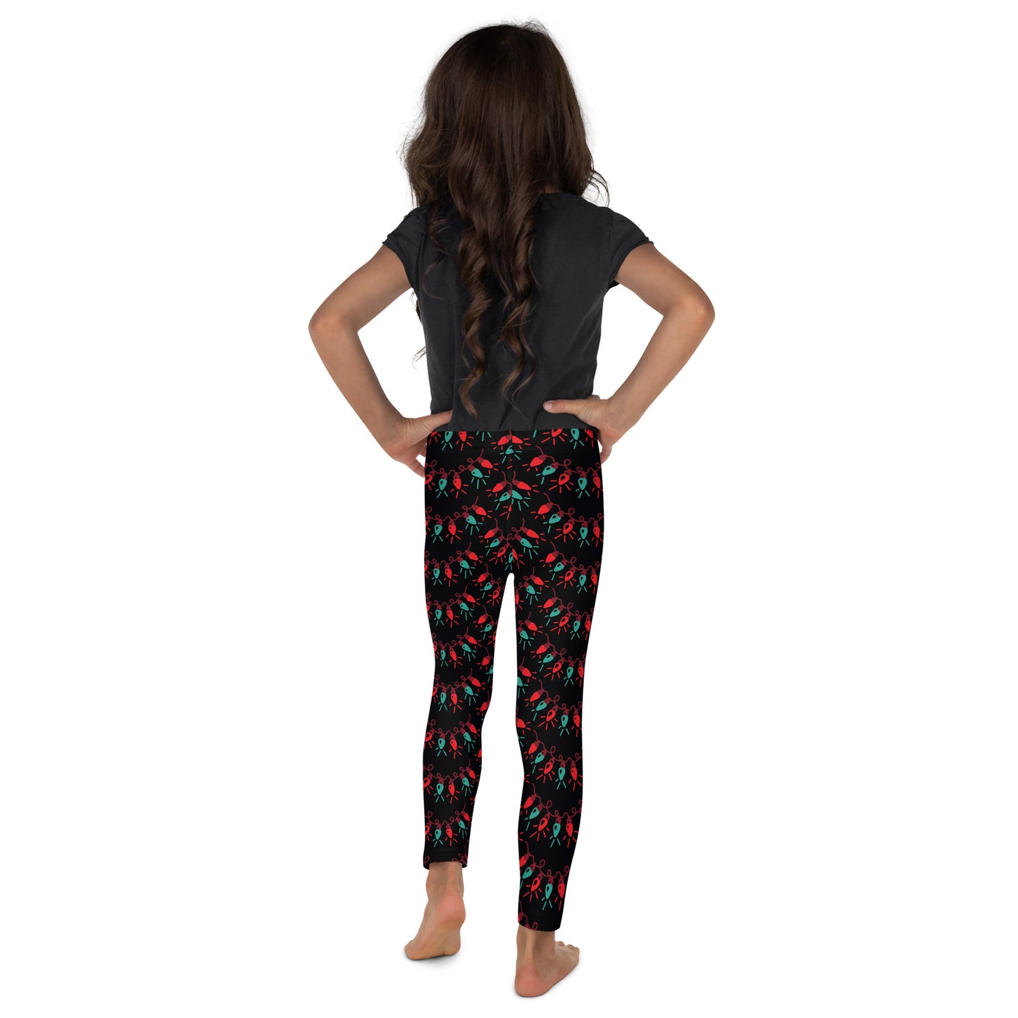 Girls Christmas Lights Leggings