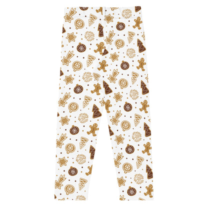 Girls Christmas Gingerbread Cookie Leggings