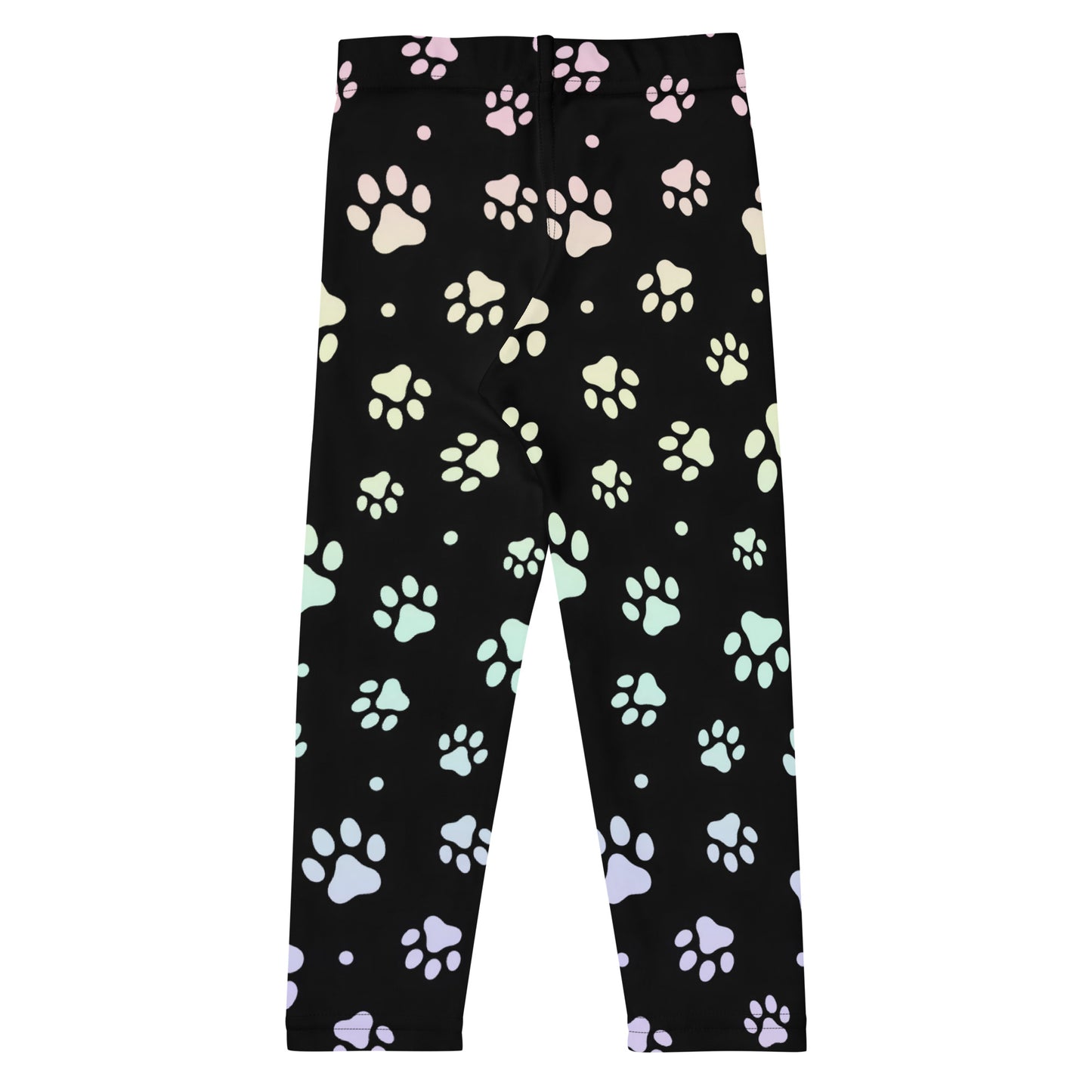 Girls Rainbow Paw Print Buttery Soft Leggings