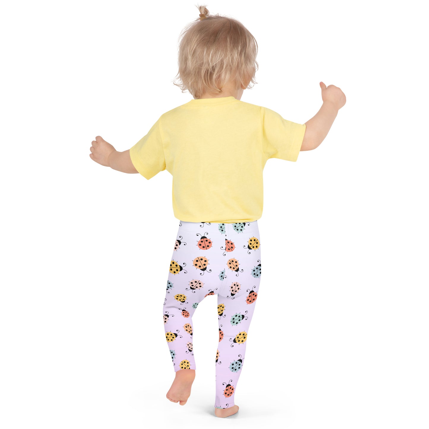 Girls Colorful Ladybug Buttery Soft Leggings