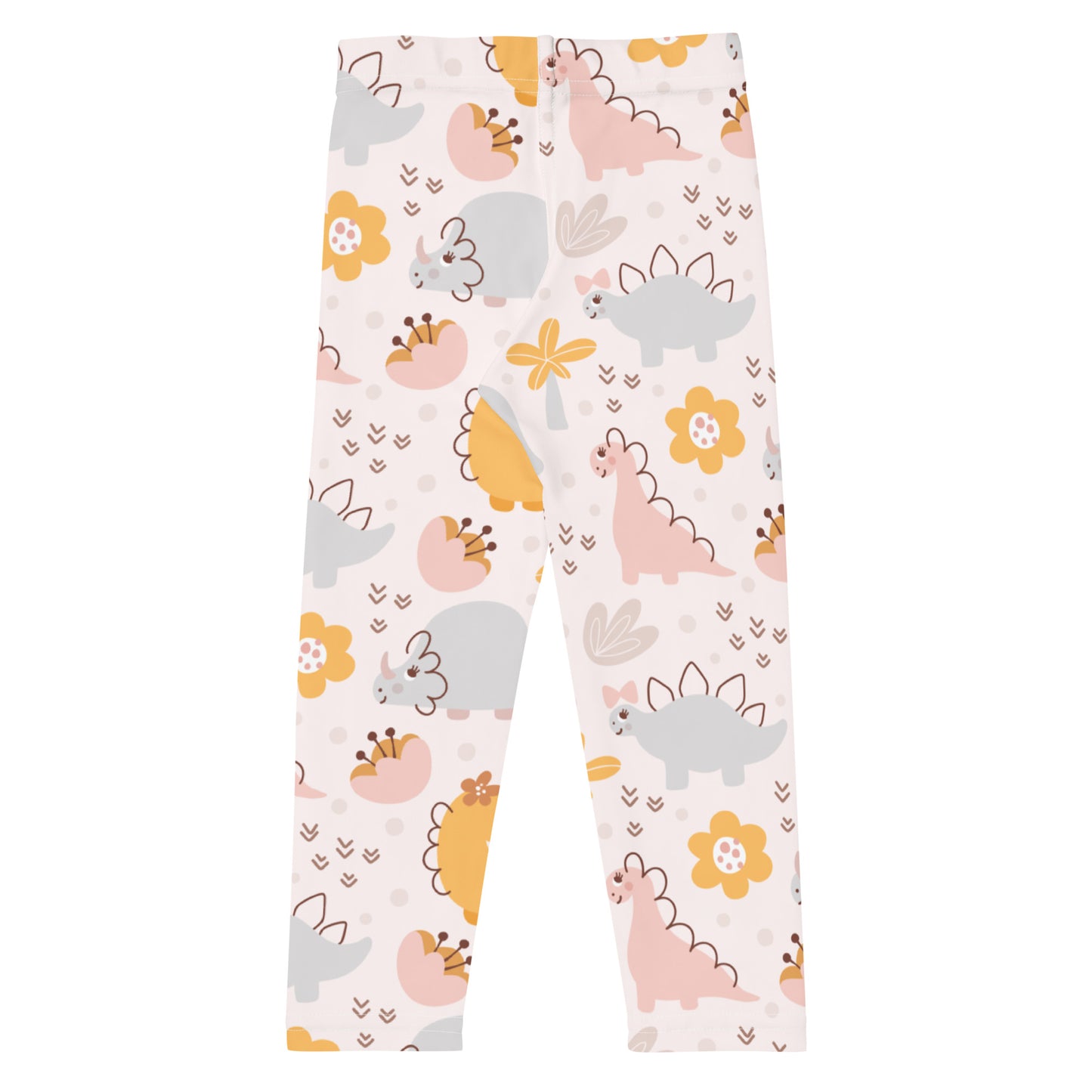 Girls Floral Dinosaur Buttery Soft Leggings