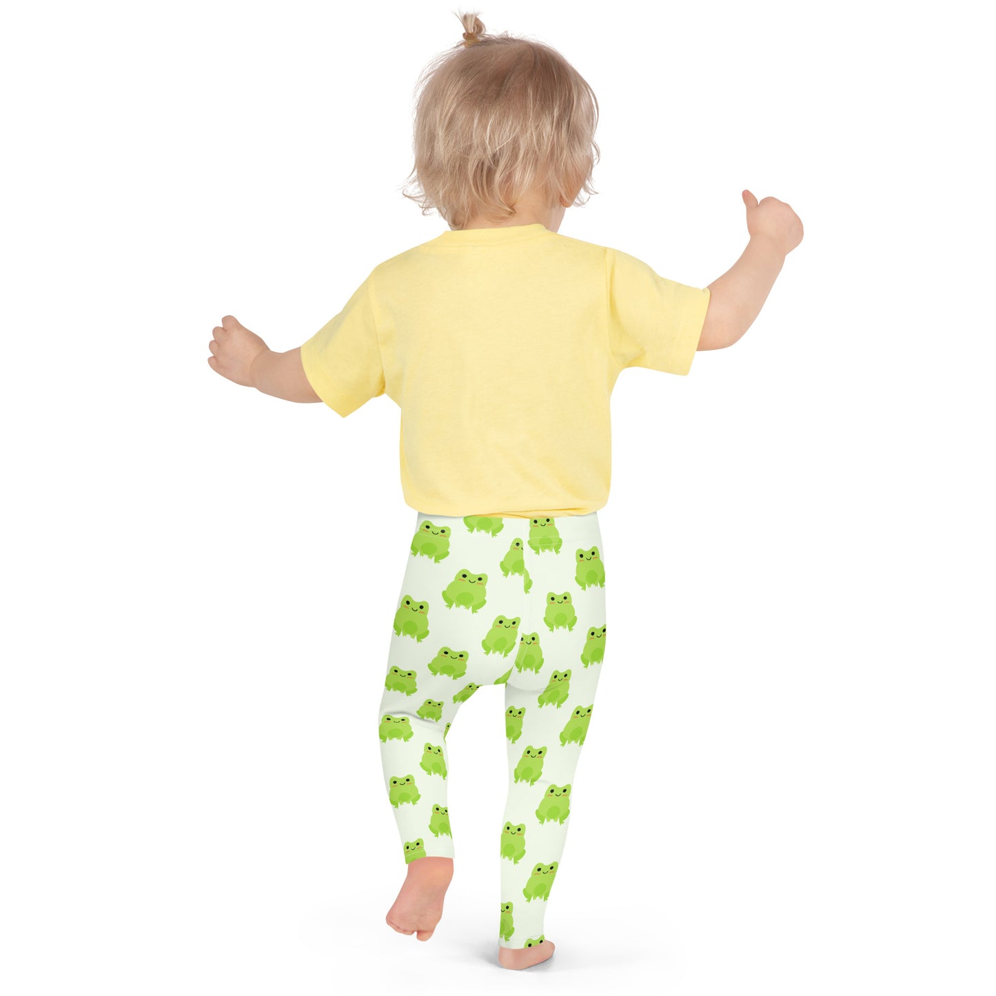 Kids Green Frog Buttery Soft Leggings