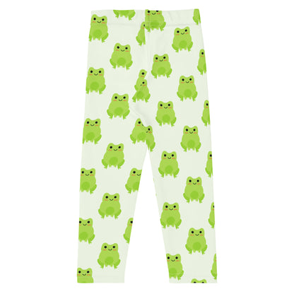 Kids Green Frog Buttery Soft Leggings