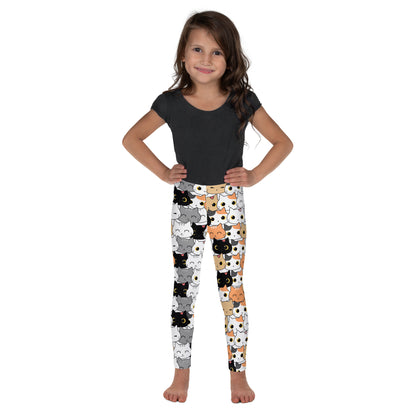 Girls Cat Face Leggings