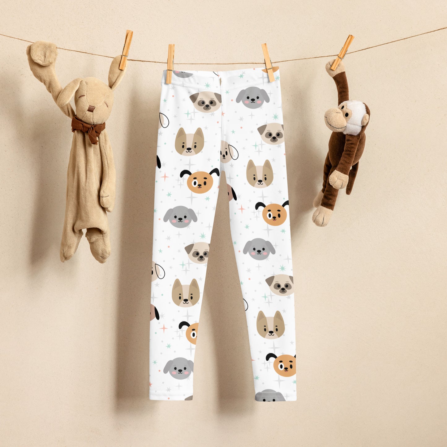 Kids Dog Face Leggings