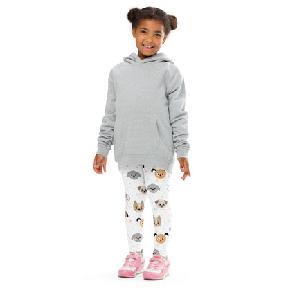 Kids Dog Face Leggings