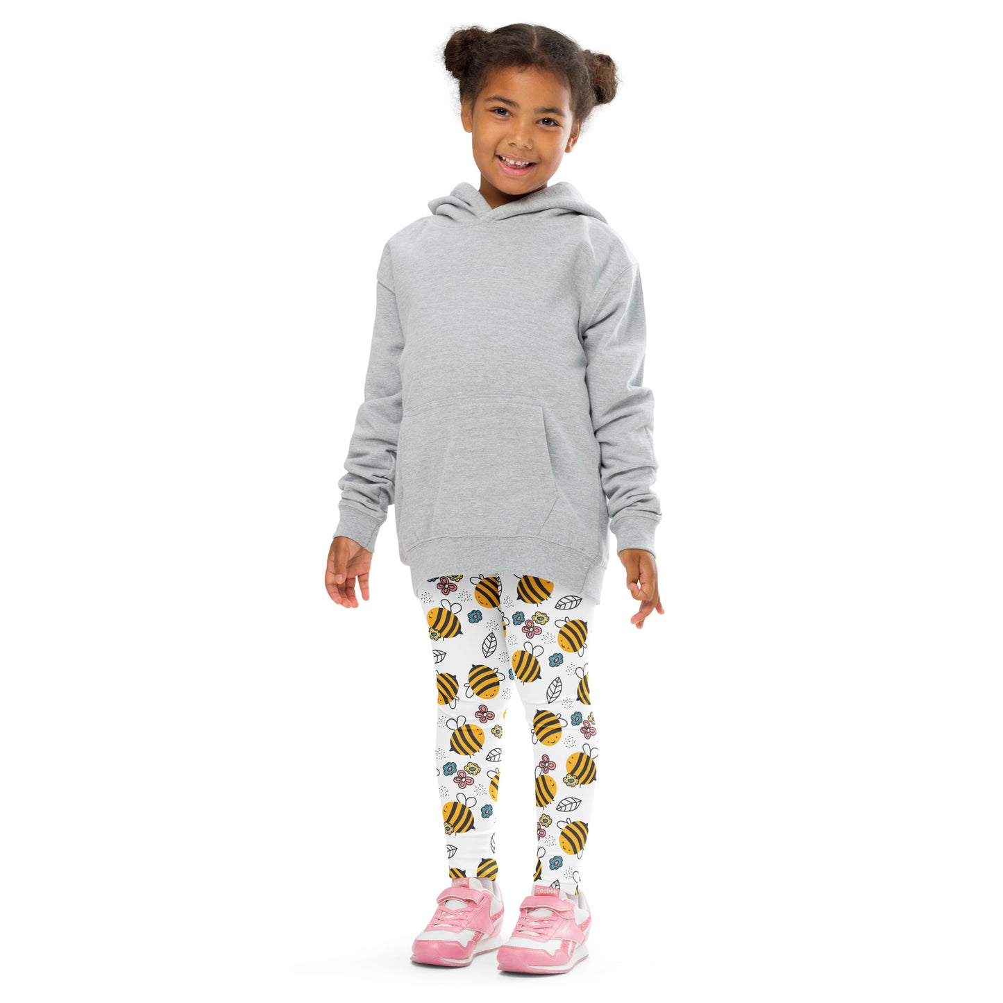 Girls Happy Yellow Bees Leggings