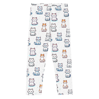 Girls Cats Pattern Buttery Soft Leggings