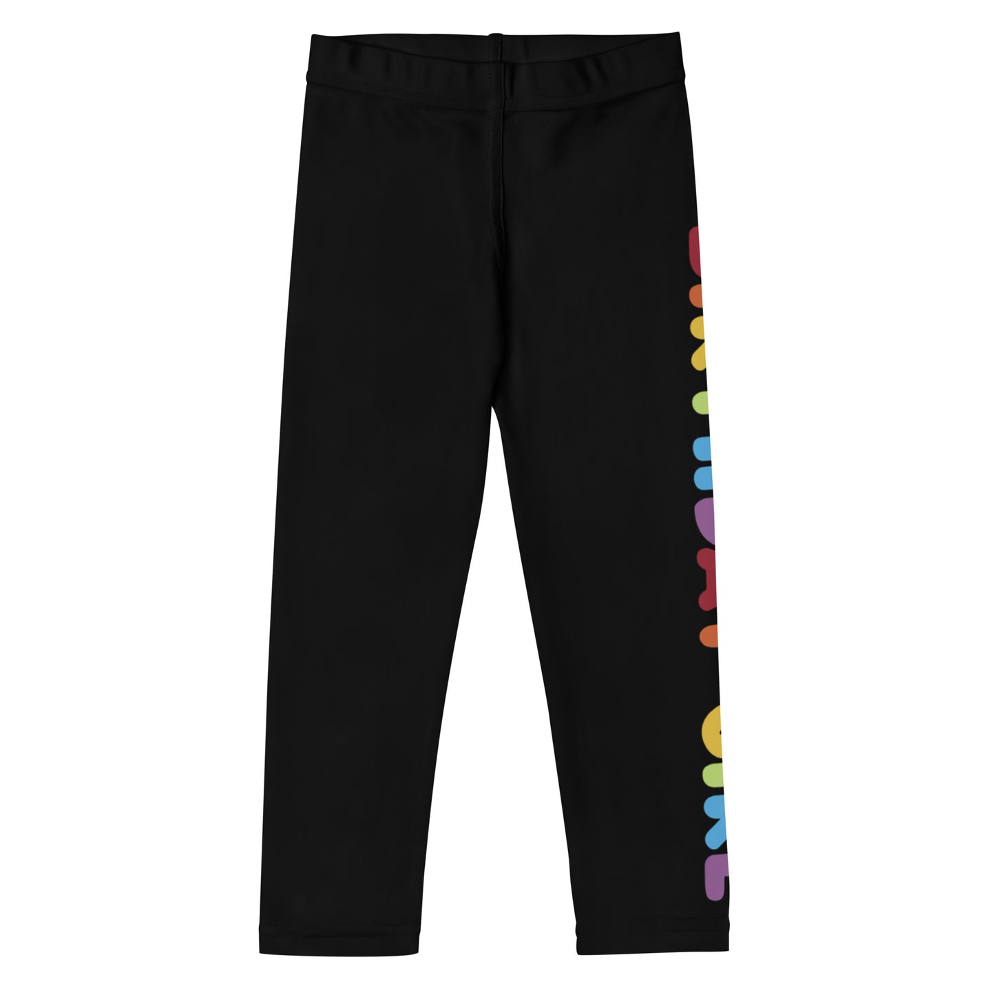 Birthday Girl Rainbow Text Leggings