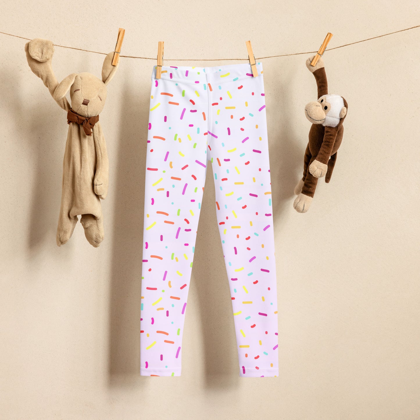 Girls Colorful Sprinkles Leggings