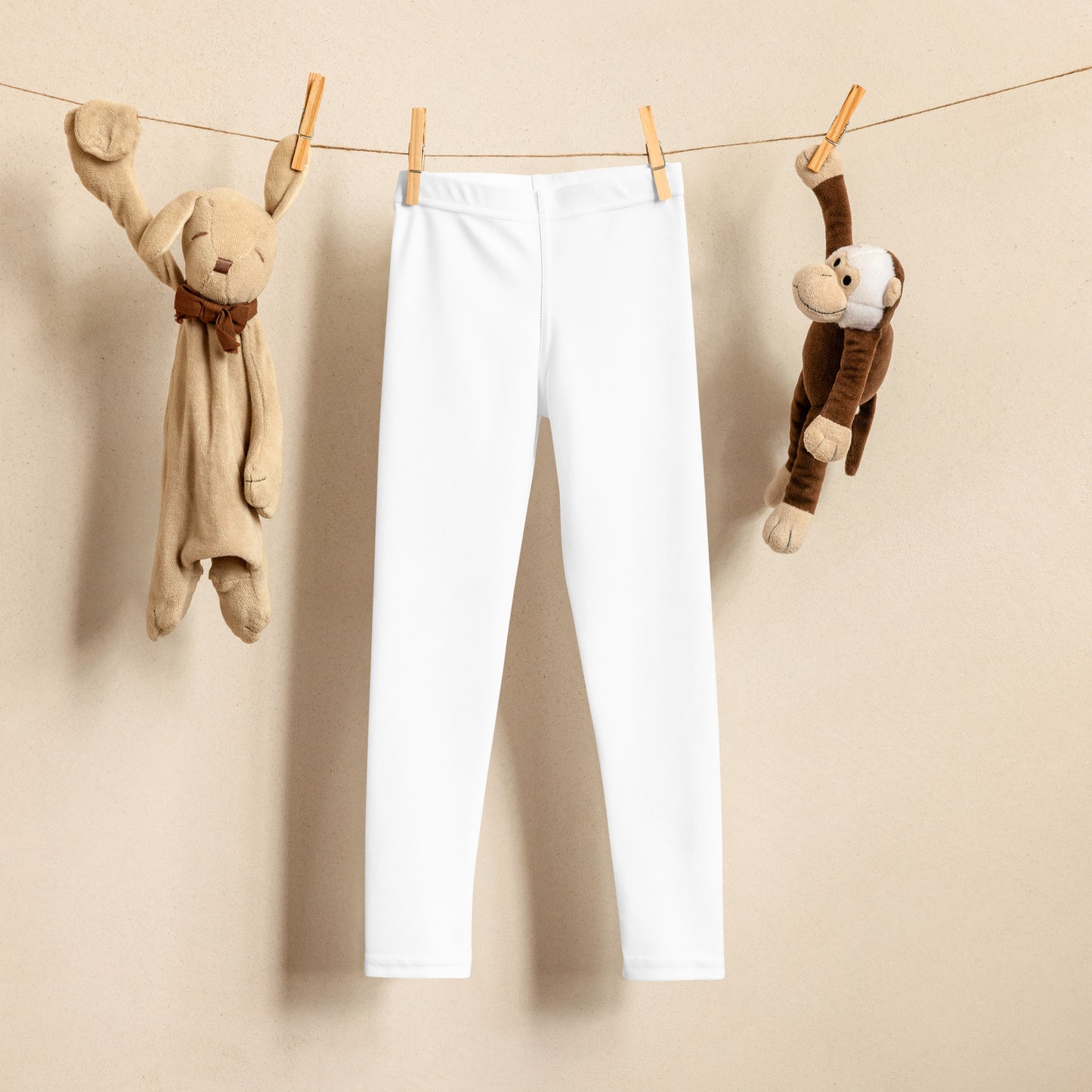 Kids Buttery Soft White Leggings