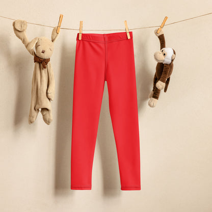 Kids Buttery Soft Red Leggings