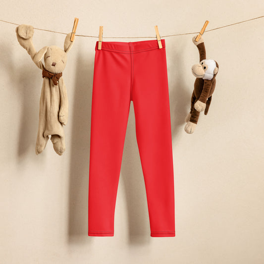 Kids Buttery Soft Red Leggings