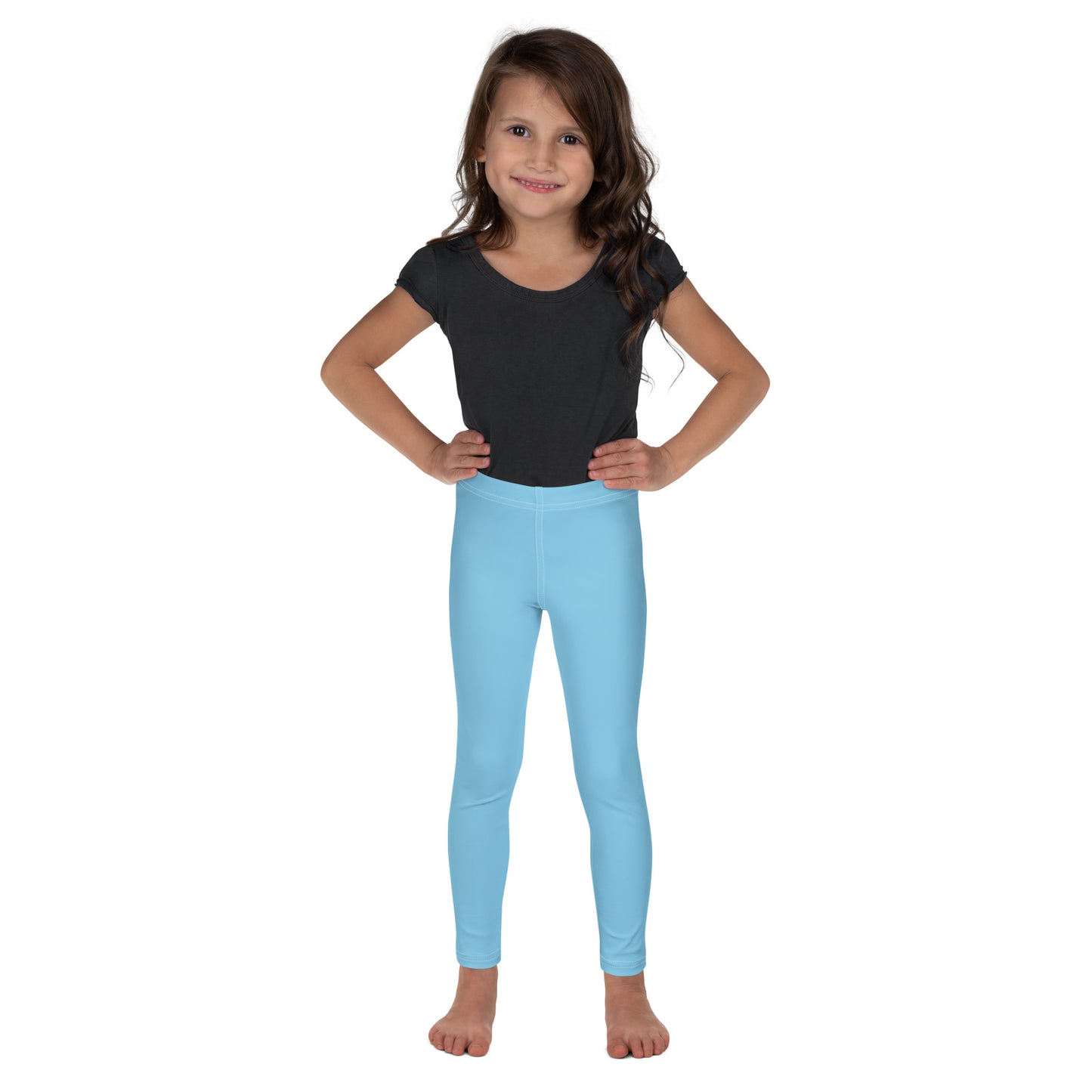 Kids Buttery Soft Sky Blue Leggings