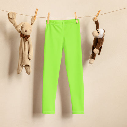 Kids Buttery Soft Lime Green Leggings