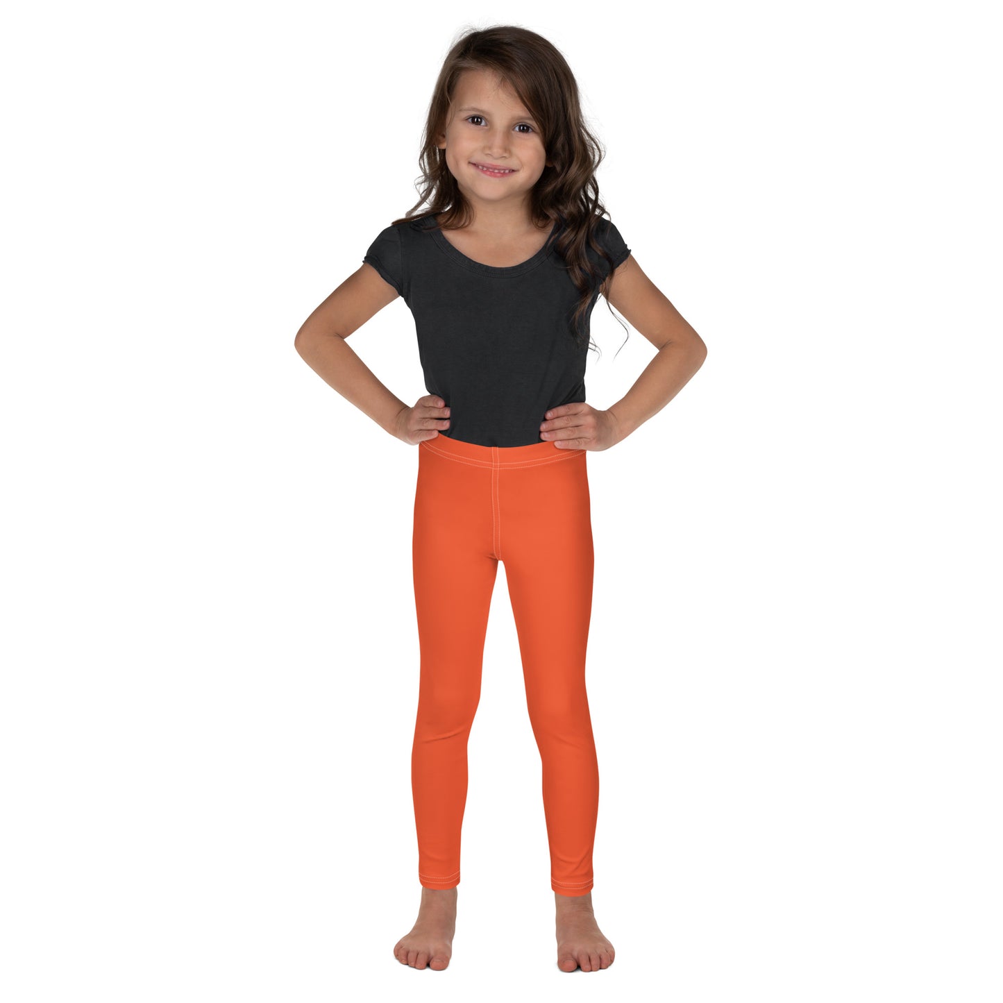 Kids Buttery Soft Orange Leggings