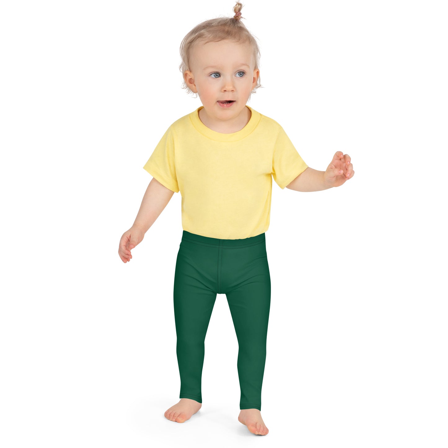 Kids Buttery Soft Dark Green Leggings