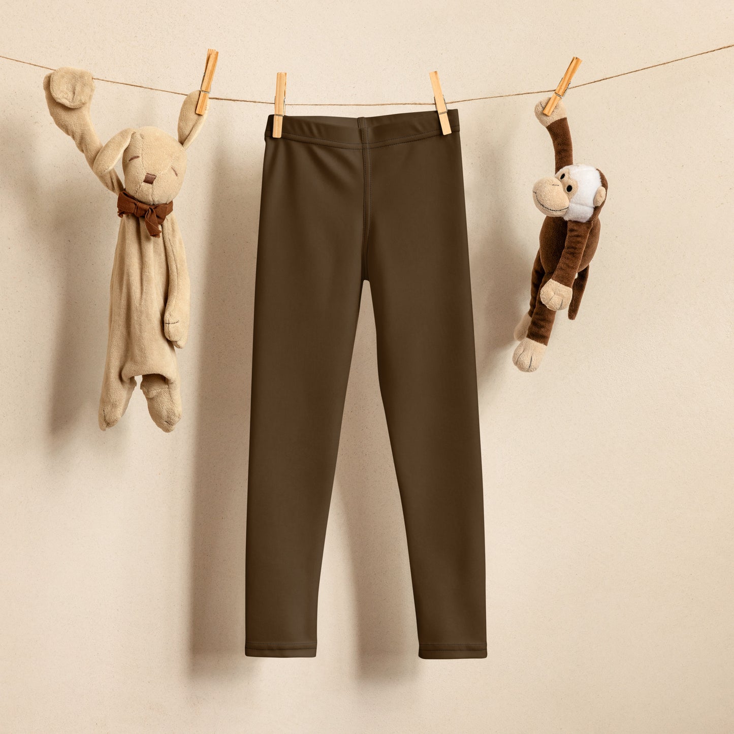 Kids Buttery Soft Brown Leggings