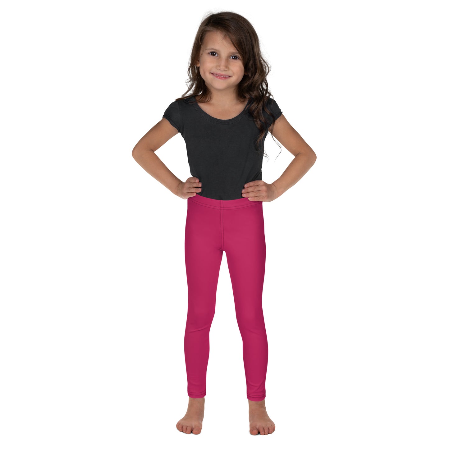 Kids Buttery Soft Rose Red Leggings