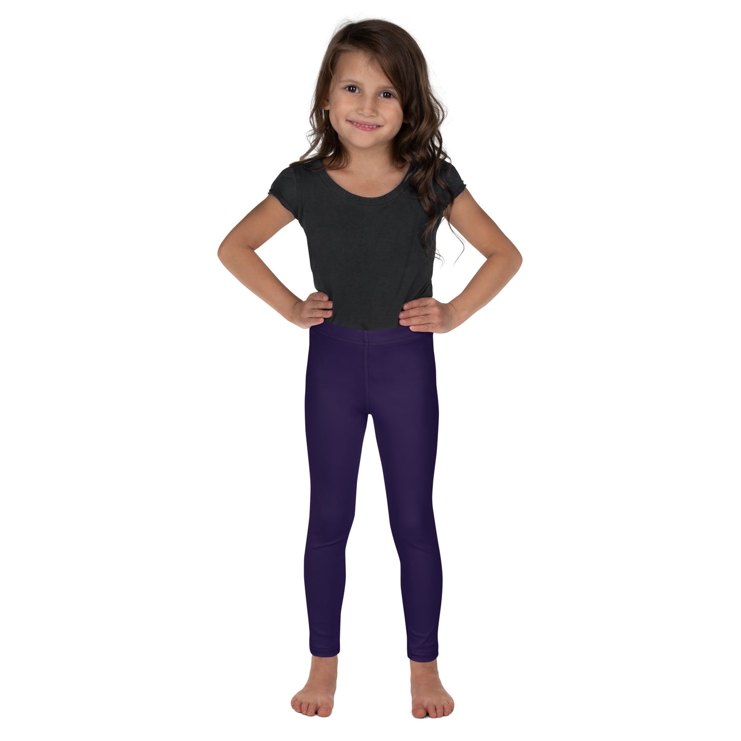 Kids Buttery Soft Dark Purple Leggings