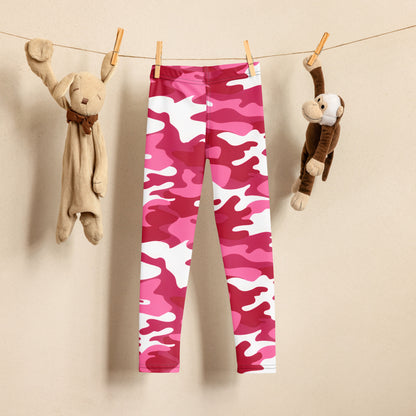 Girls Pink Camouflage Buttery Soft Leggings