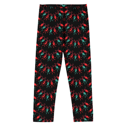 Girls Christmas Lights Leggings